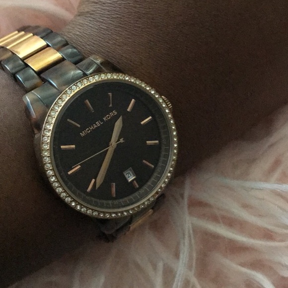 Michael Kors Brown Marble Watch - Picture 3 of 6